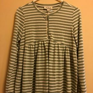 Long Sleeved Striped Top - Bump friendly!